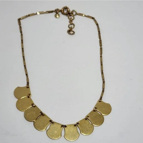 J.‎ CREW gold bibb necklace